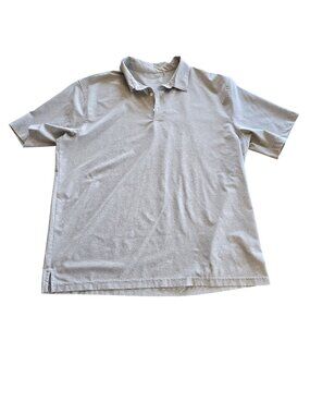 Walter Hagen Mens Polo Shirt Gray XL Cotton Blend Casual Short Sleeve Classic Fi